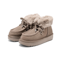 Botines Planos Mujer D.franklin Nordic Mid Fur Taupe