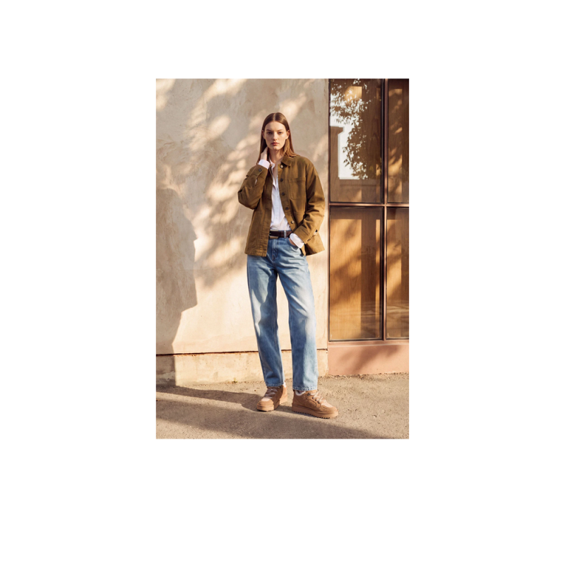 Sneakers Mujer D.franklin Nordic Snk Khaki Camel