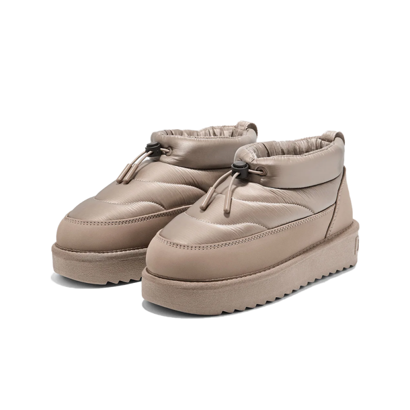 Botines Planos Mujer D.franklin Nordic Low Bomb Taupe