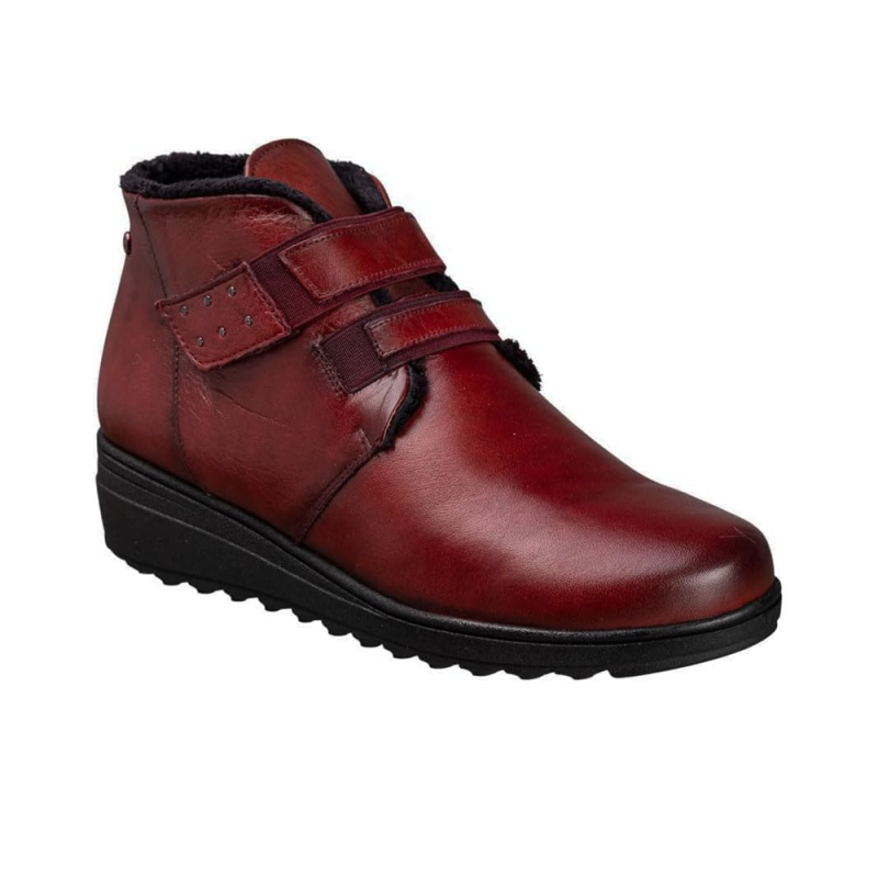 Botines Planos Mujer Zapp 27491 Burdeos