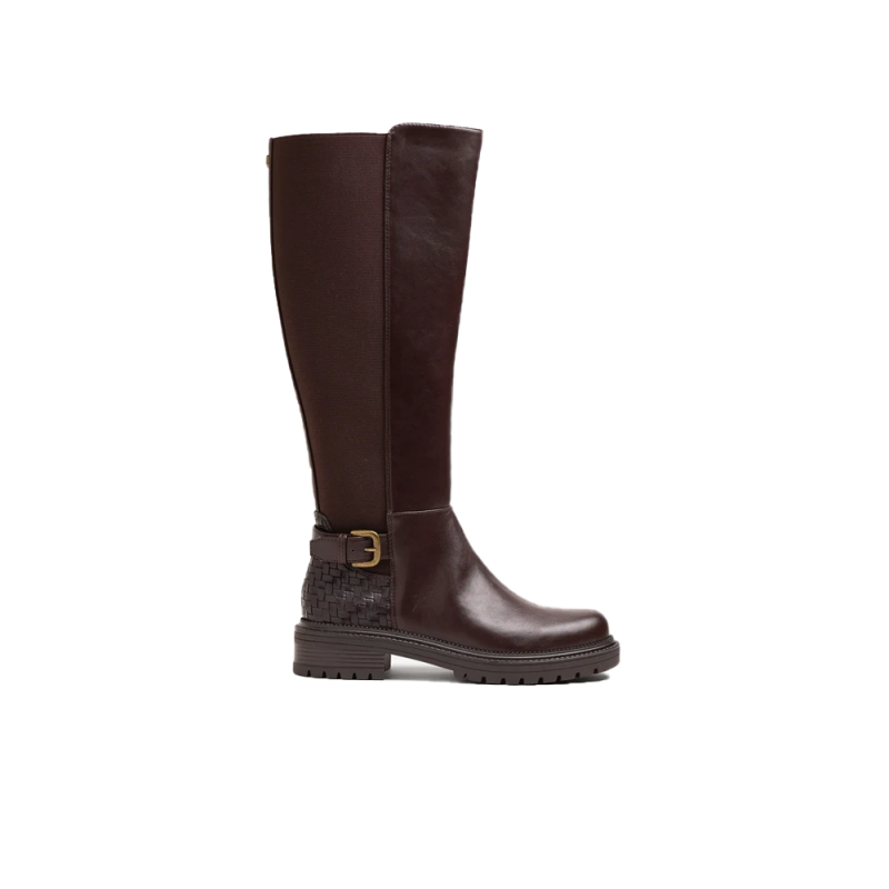 Botas Planas Mujer Mustang 56262 Moka